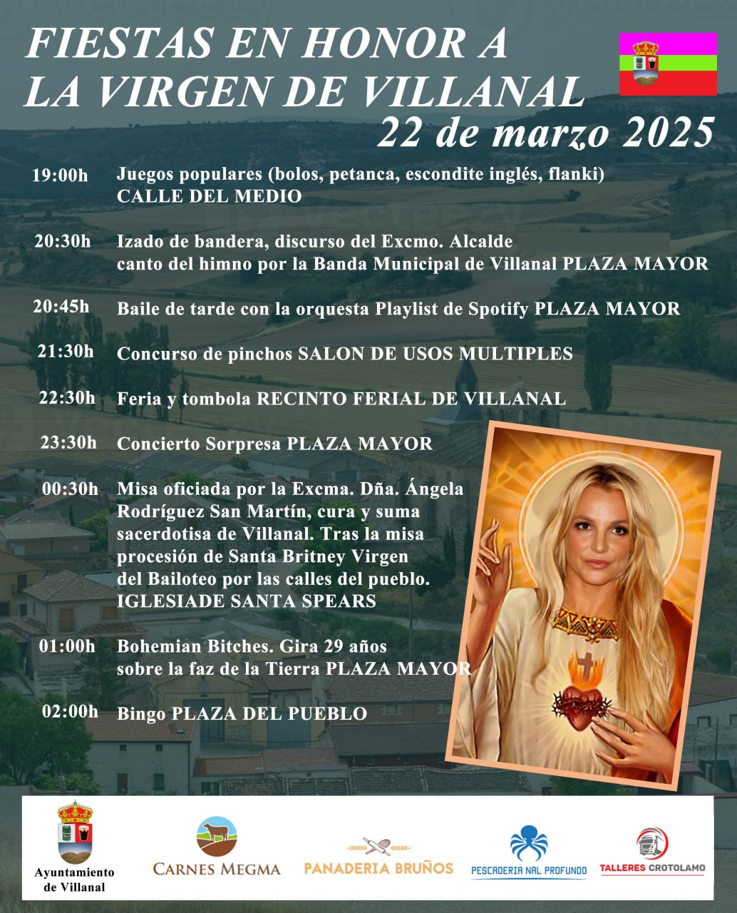 Cartel Fiestas Virgen de Villanal